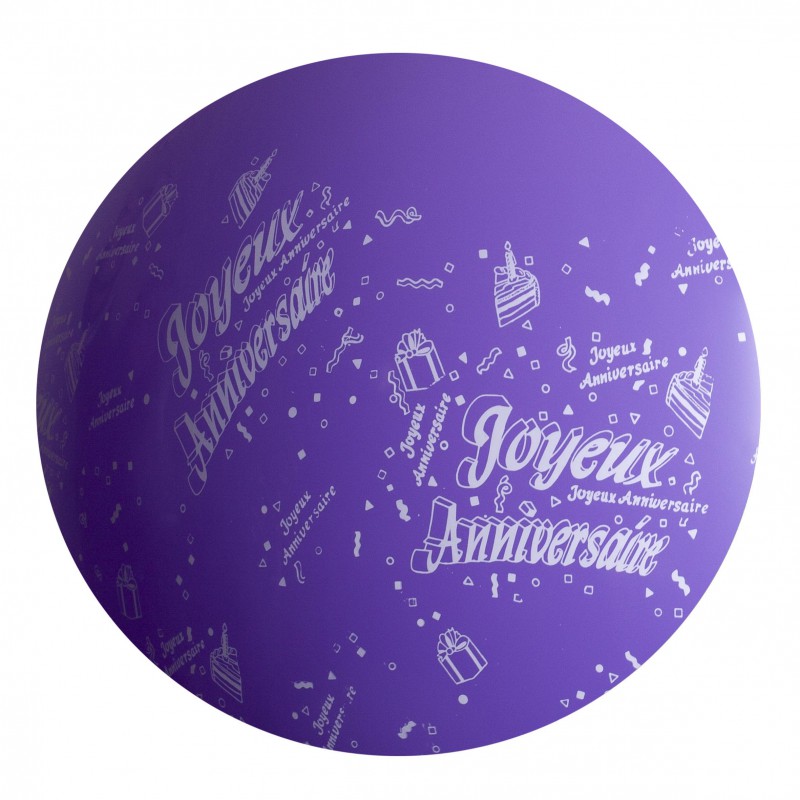 1 Ballon 36 Violet Imprime Tot Joyeux Anniversaire Sens Air 1 Ballon 36 Violet Imprime Tot Joyeux Anniversaire Sens Air