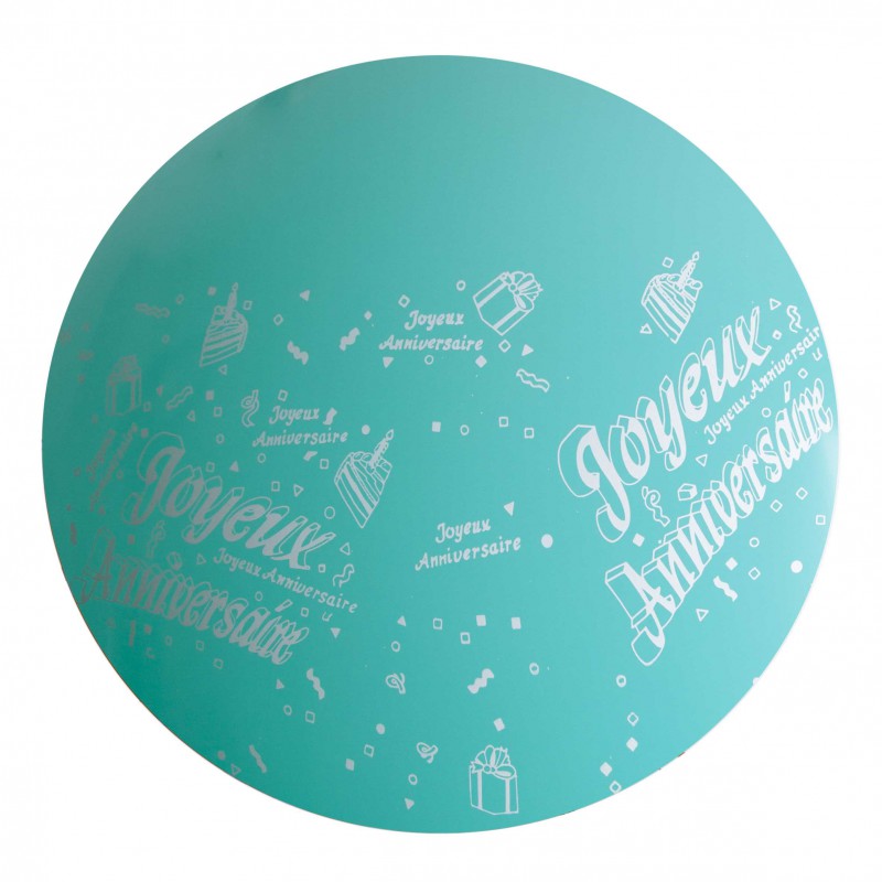 1 Ballon 36 Vert Jade Imprime Tot Joyeux Anniversaire Sens Air