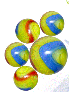 Billes Assorties Eléments 20/16mm + 1/25mm - Earthicus-Aquaticus-Phyro-Windstorm -                      Carton de 20 filets                                         